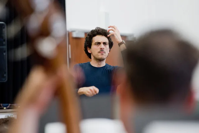 Francesco Angelico prova con l'orchestra