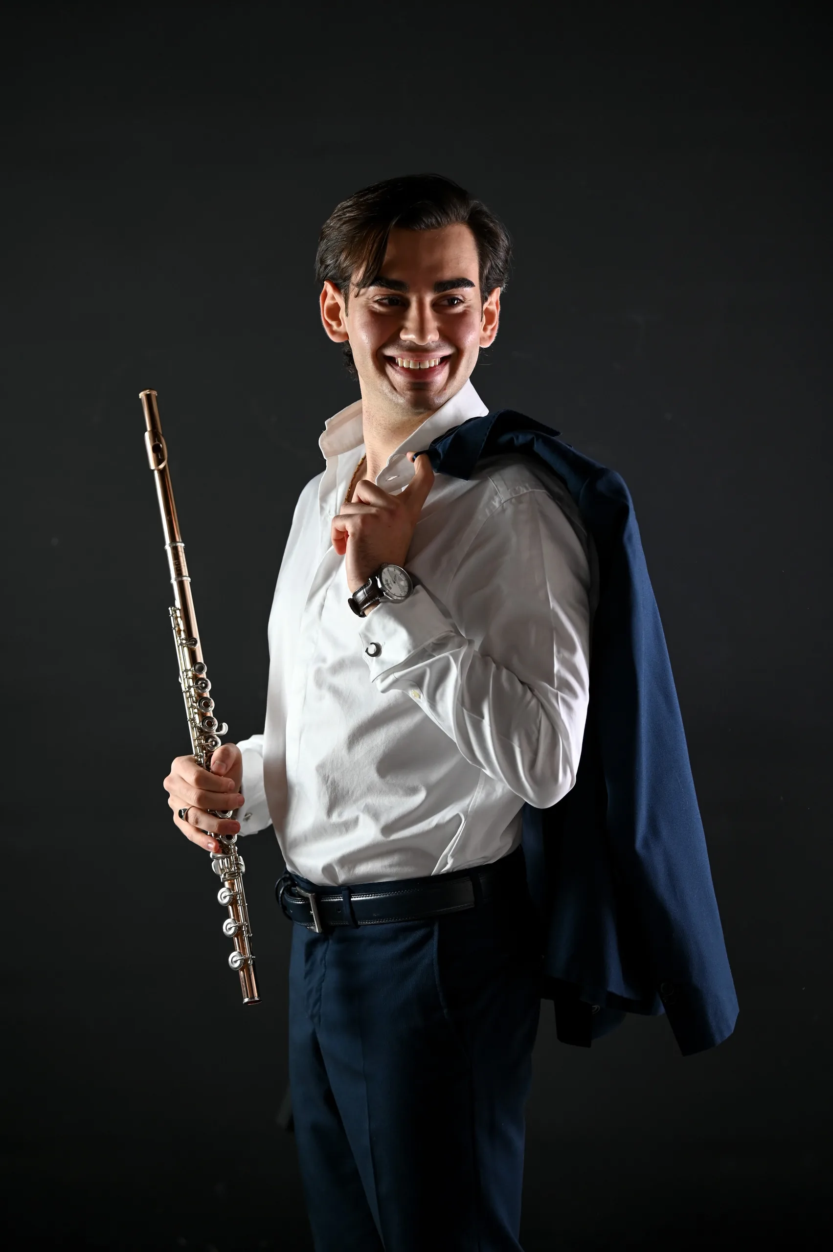 Cristian Lombardi riceve il primo premio all'International Flute Competition D. Cimarosa