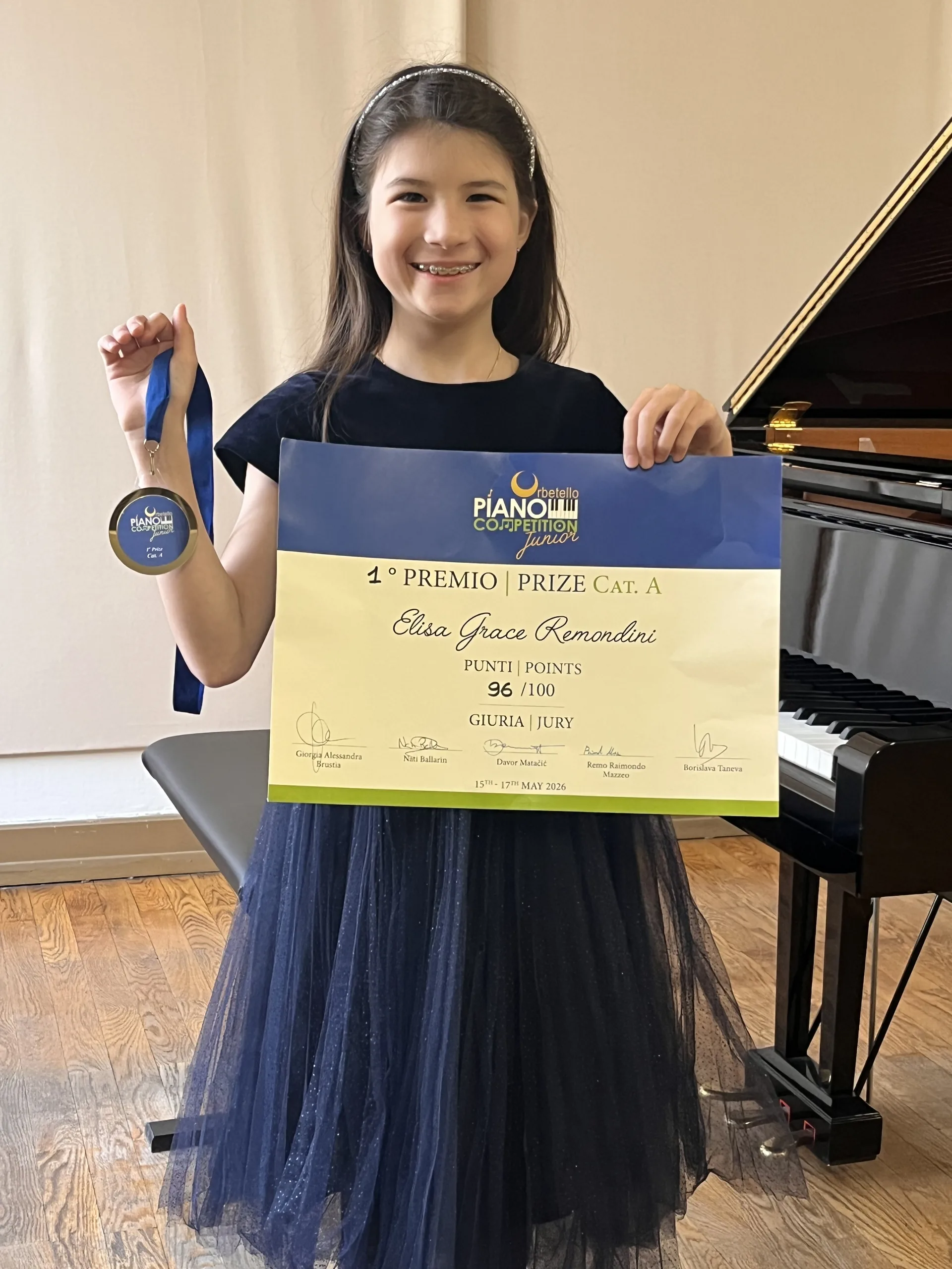 Elisa Grace Remondini 1° Premio Concorso Regina Experia Cernobbio Lake Como